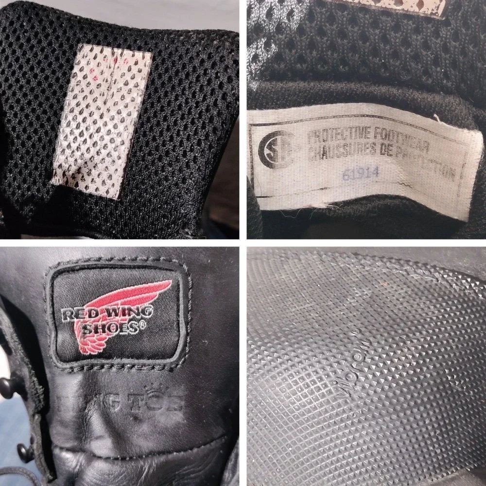 Red Wing Black Leather King Toe Work Boots Vibram Sole Sz 10.5-11? - Imperfect